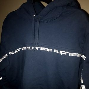 Supreme Box Logo Striped Hoodie